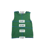 Sanctuary Womens Green Crochet Cotton Sleeveless Top Stylish Shirt Sz M