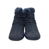 Bass Women’s Brown Suede Faux Fur Lined Zippered Closure Ankle Boots Size 7M