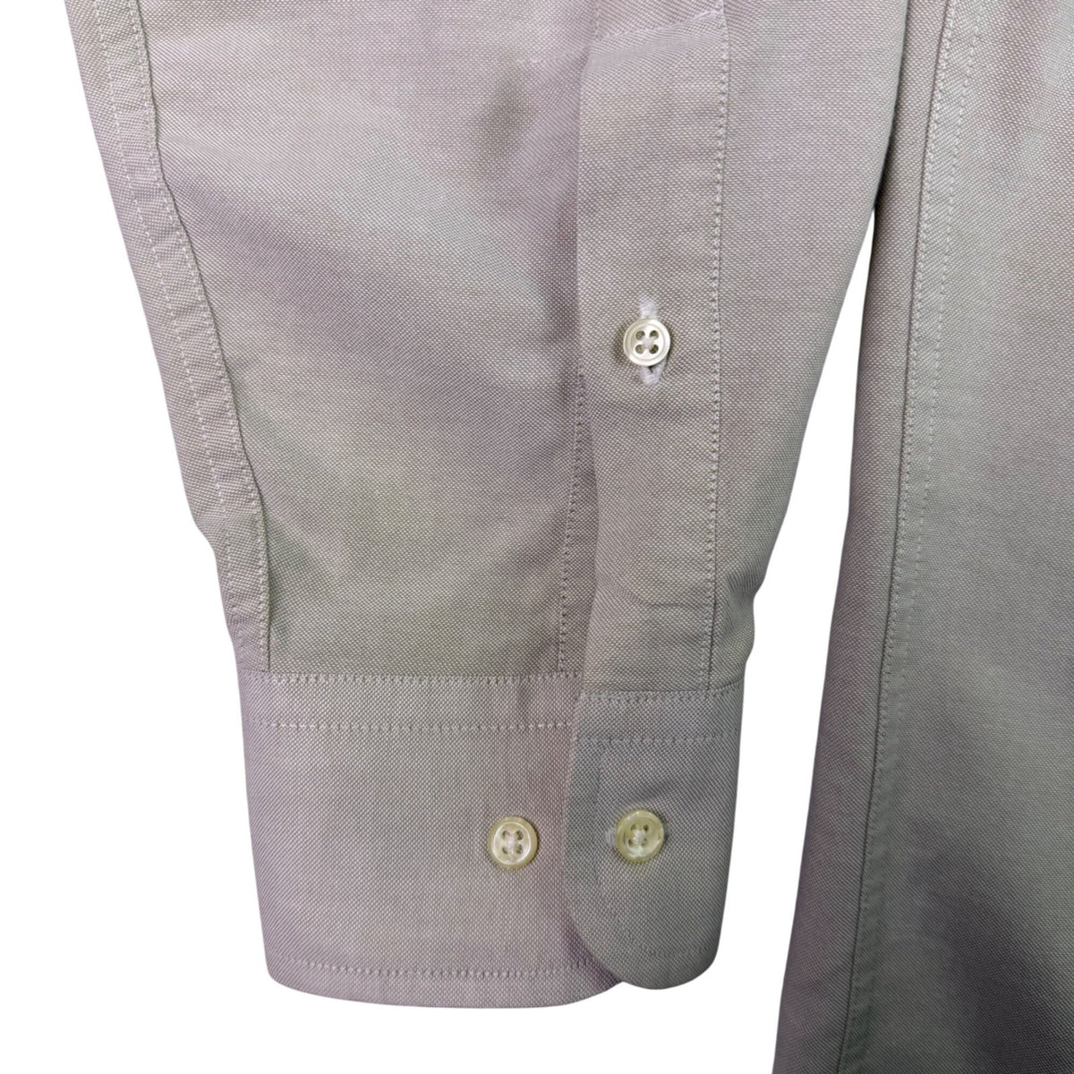 The Arrow Company Mens Beige Button-Up Shirt Slim Fit 15 1/2 34/35