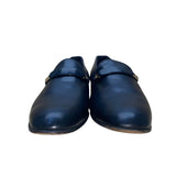 Bally Men’s Black Leather Strap accent Round Toe Slip-On Loafers Size 8