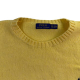 Polo Ralph Lauren Mens Yellow Crewneck Sweater Classic Knit Sz XXL