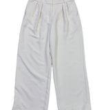 Banana Republic Womens Cream Pleated Wide Leg Pants Size 12