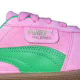 Puma Women’s Pink & Green Suede Lace Up Casual Palermo Sneakers Size 8