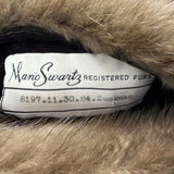 Mano Swartz Womens Brown Mink Fur Jacket Tie Waist Coat