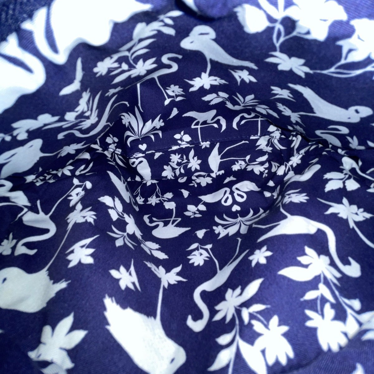 Vera Bradley Women’s Navy Flamingo Pattern Quilted Adjustable Crossbody Bag