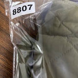 Blue Rain Mens Olive Quilted Vest With Gold Accents Pockets & Zipper Sz M