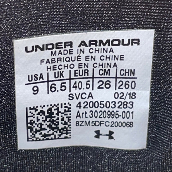 Under Armour Men’s Black Suede White Sole UA Capeside High-Top Sneakers Size 9