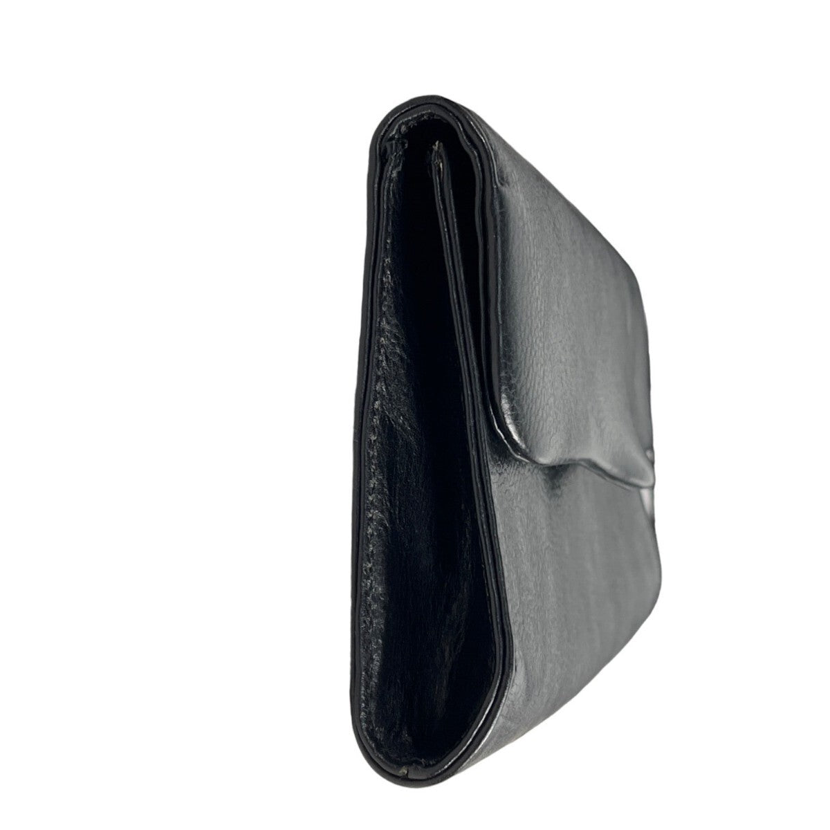 Lático Women's Black Leather Snap On Purse Sz S - EUC, inside zipper pocket