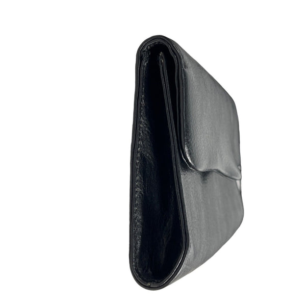 Lático Women's Black Leather Snap On Purse Sz S - EUC, inside zipper pocket