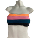 Women’s Black and Tricolor Bikini 2 Piece Set Sz L - NWOT