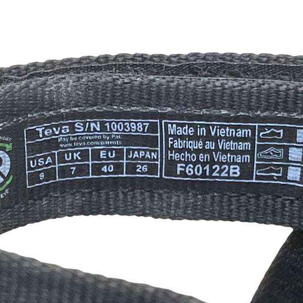 Teva Men’s Black Nylon Outdoor Original Universal Strappy Sandals Size 9