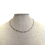 Women's Gold Tone Bar Link Chain Necklace Sz 16in