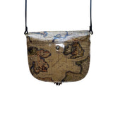 Patricia Nash Women’s European Map Leather Tassel Adjustable Strap Crossbody Bag