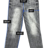 White House Black Market Womens Gray High Rise Straight Jeans Size 10