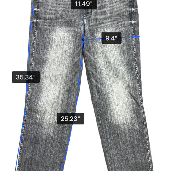 White House Black Market Womens Gray High Rise Straight Jeans Size 10