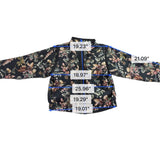 Lavon Womens Black Silk Floral Pattern Bomber Jacket Lightweight Lining Size L