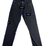Levis Mens Black Cotton Stretch 541 Athletic Fit Jeans Classic Style Sz W34 L34