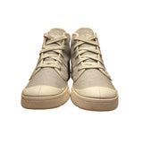 Palladium Women’s Gray Canvas Lace-Up Design High-Top Sneakers Size 9.5