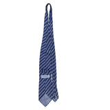 Pronto Uomo Mens Purple & Gray 100% Silk Tie Diamond Pattern Made In Italy