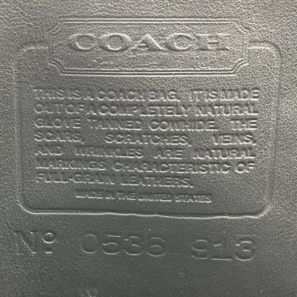 Coach Black Leather With Shoulder Straps & Gold-Tone Hardware Tote Bag Sz L