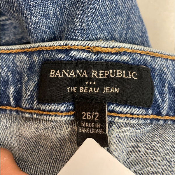 Banana Republic Women's Blue Mid Rise Jeans Sz 26/2 - NWT