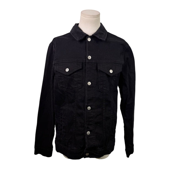 Zara Women’s Black Jean Jacket  Stylish Casual Outerwear Size S- New