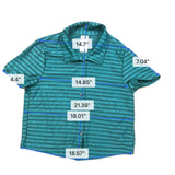 Hurley Womens Teal Button-Up Shirt & Elastic Waist PantsSet Sz XS Set