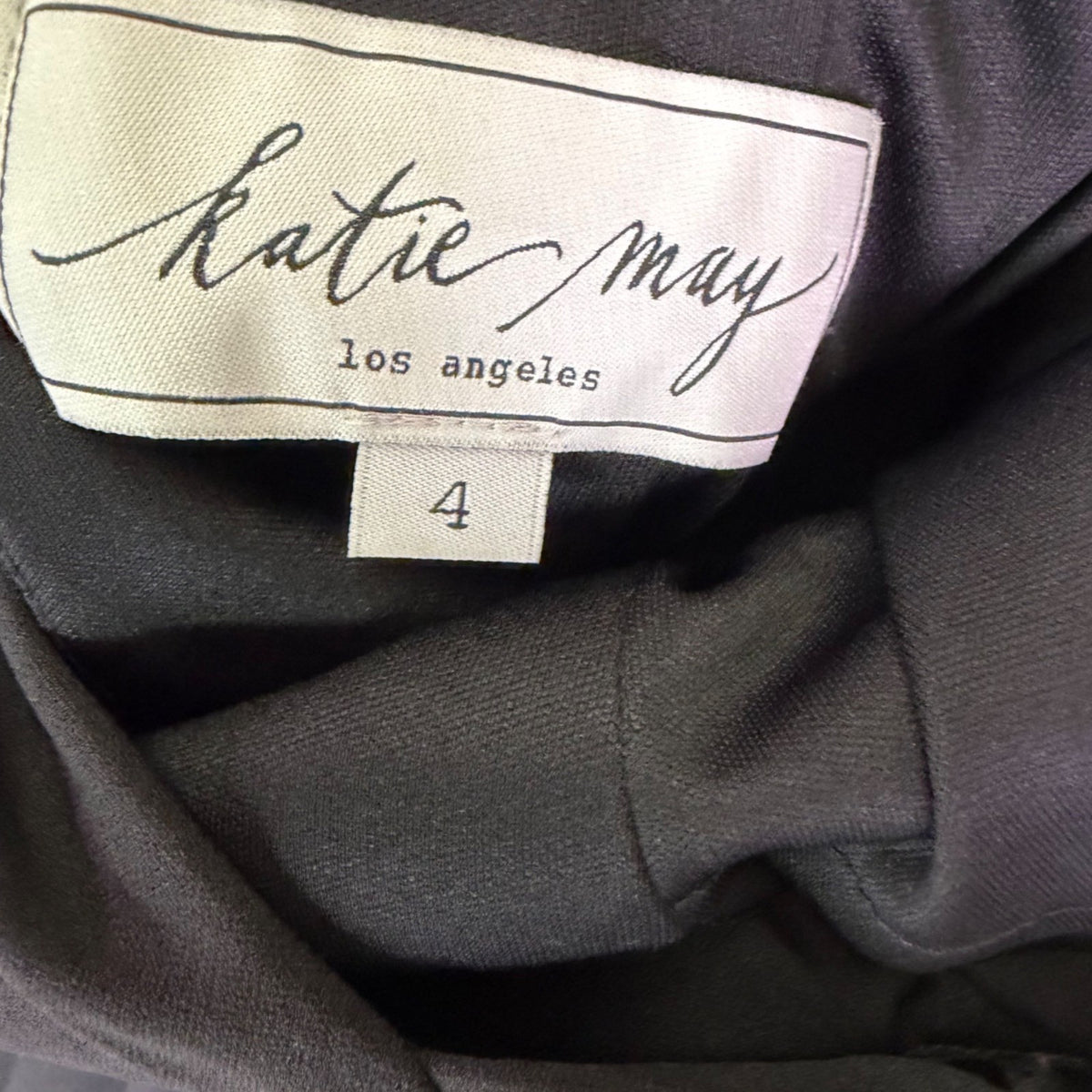 Katie May Womens Black Formal Maxi Dress Elegant Cap Sleeve Size 4