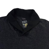 J. Crew Mens Dark Gray Wool Shawl Collar Sweater Warm Stylish Lightweight Sz XL