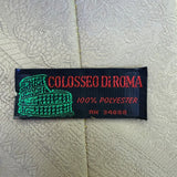 Colosseo Di Roma Mens Light Gray Polyester Patterned Necktie Classic Design