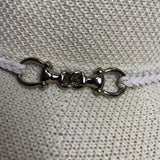 Yellow Cloche Hat With Braided Band & Metal Buckle Accent