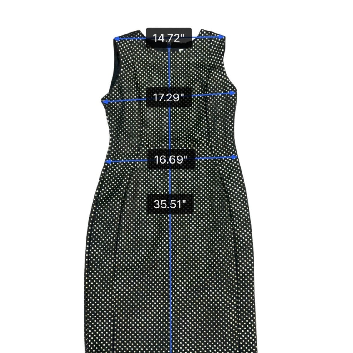Calvin Klein Womens Black & Gold Polka Dot Sheath Dress Size 12