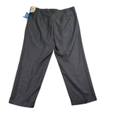 Perry Ellis Portfolio Mens Charcoal Dress Pants Pleated Cuffed Size 42/30 - New
