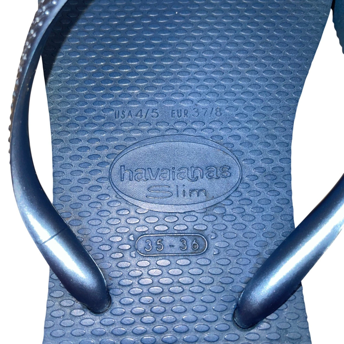 Havaianas Women’s Blue Foam Slim Flip Flops Sandals Size 4/5