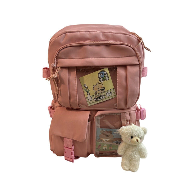 Cinnamoroll Kids Girls Old Pink Cute School Backpack Sz M