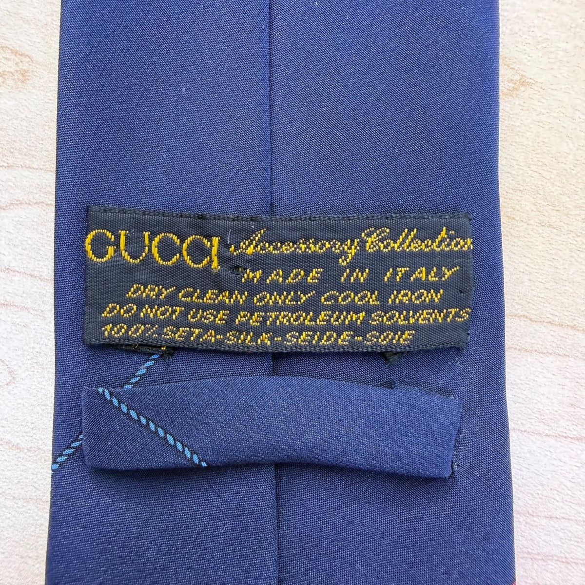 Navy Silk Anchor Nautical Tie Accessory Collection Designer Made In Italy