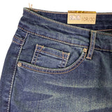 Vintage America Ladies Blue Cotton Stylish Stretch Denim Bootcut Jeans Size 10