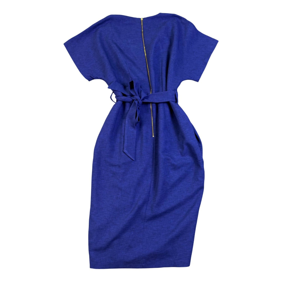 Closet London Womens Blue Kimono Midi Dress With Belt Size US 12