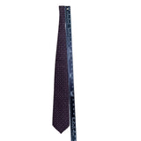 Claiborne Mens Burgundy Silk Paisley Necktie Classic Pattern 