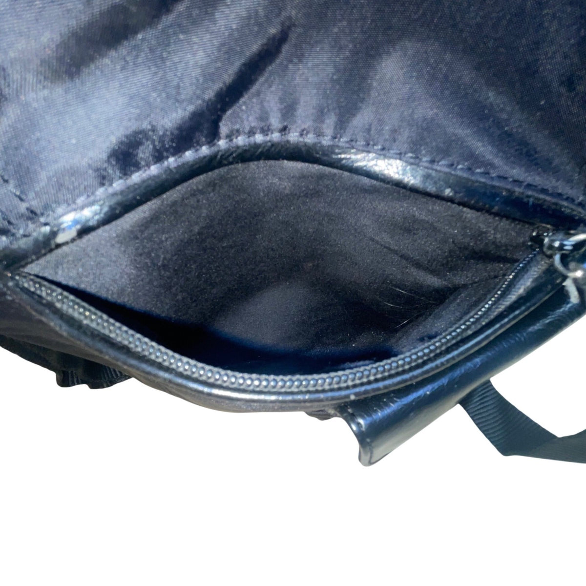 Nine & Co Women’s Black Nylon With Front Pockets Adjustable Strap Crossbody Bag