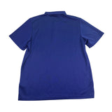 Adidas Mens Blue Polyester Polo Shirt  Embroidered Logo Short Sleeve Size XL