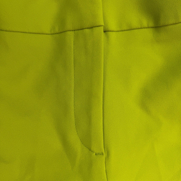 Rachel Zoe Women’s Bright Green Nylon Blend Straight-Leg Pants Size 10