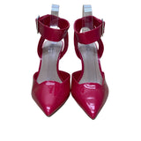 I.N.C. Women’s Red Man-Made Adjustable Strap Pointed Toe Ozanna Heels Size 8.5M