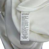 Spanx Women White Sleeveless Belted Midi Dress AirEssentials Pockets Size M