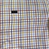 Faconnable Mens Multi-Color Cotton Plaid Button-Up Shirt Size M