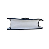 Aldo Women’s White Faux Leather Chain Handle With Gold Lion Detail Crossbody Bag