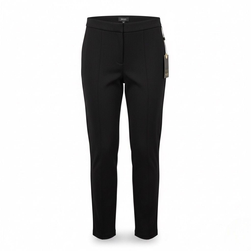 NYDJ Womens Black Ponte Ankle Pants Lightweight Slim Stretch Fit Modern Size 6