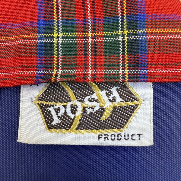 Posh Mens Red P Plaid Necktie Formal Accessories Slim Width 57 Inches Long
