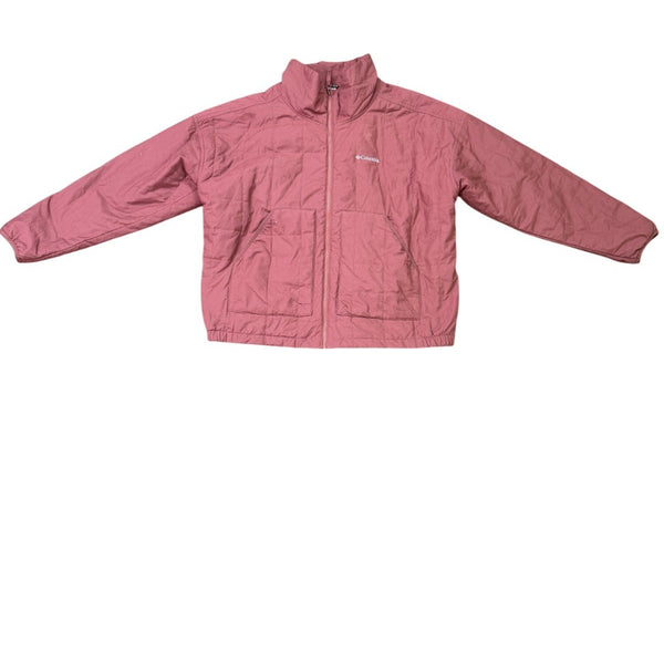 Columbia Womens Rose Pink Quilted Jacket Comfort Fit Lightweight Zip Up Sz  XXL