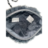 Unbranded Women's Black Faux Fur Crossbody Evening Clutch Sz S - NWT